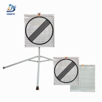 Roll Up Folding Sign - No Speed Limit Reflective Folding Warning Sign